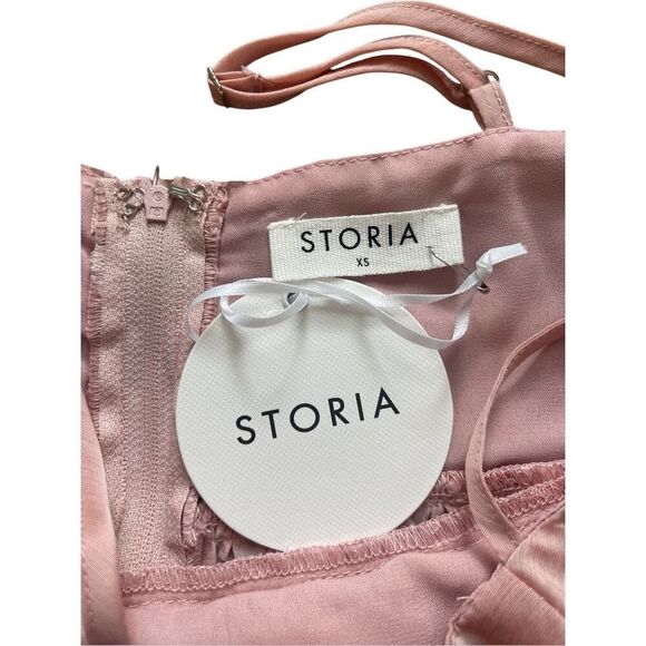 Storia Pink Daisy Peplum Crop Top – XS (NWT) - Picture 3 of 5